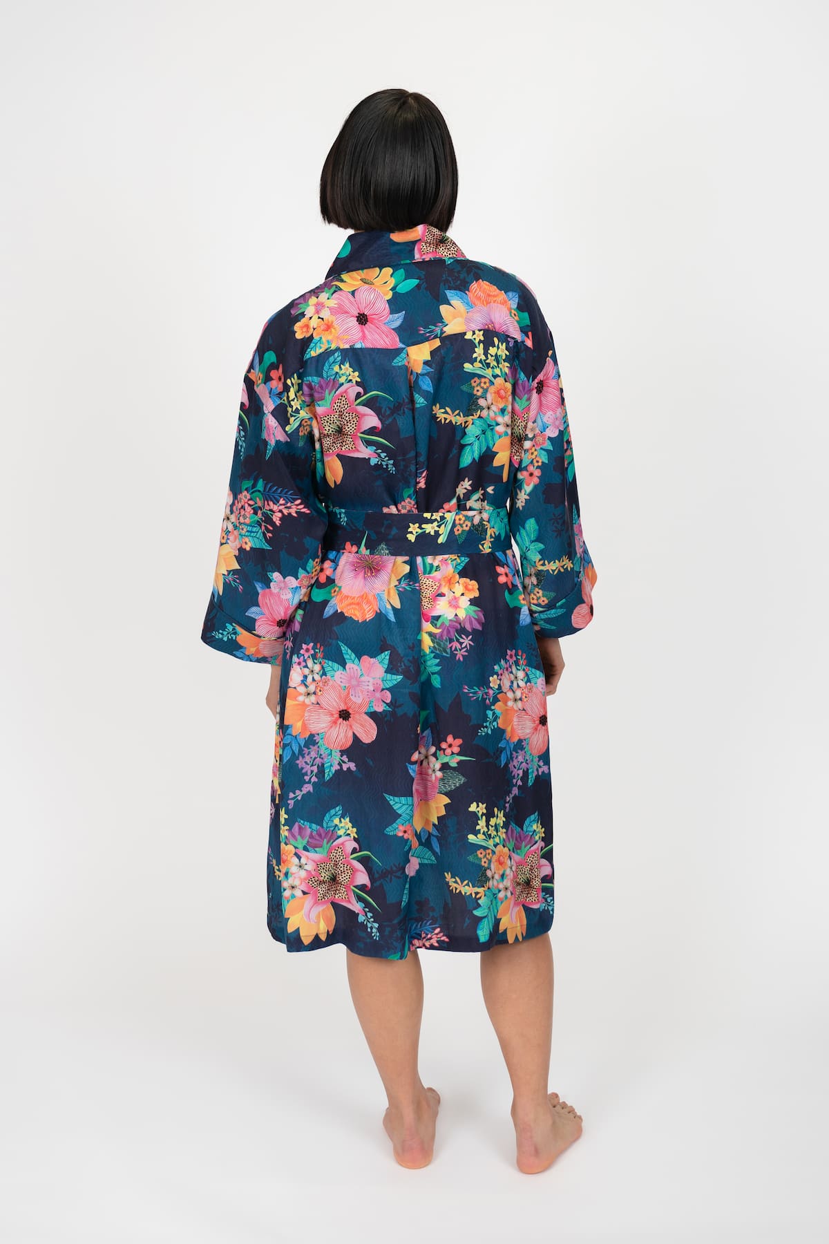 Calypso Kimono Robe - Front Main 3 - Luxury Kimono Robes - Orchard Moon