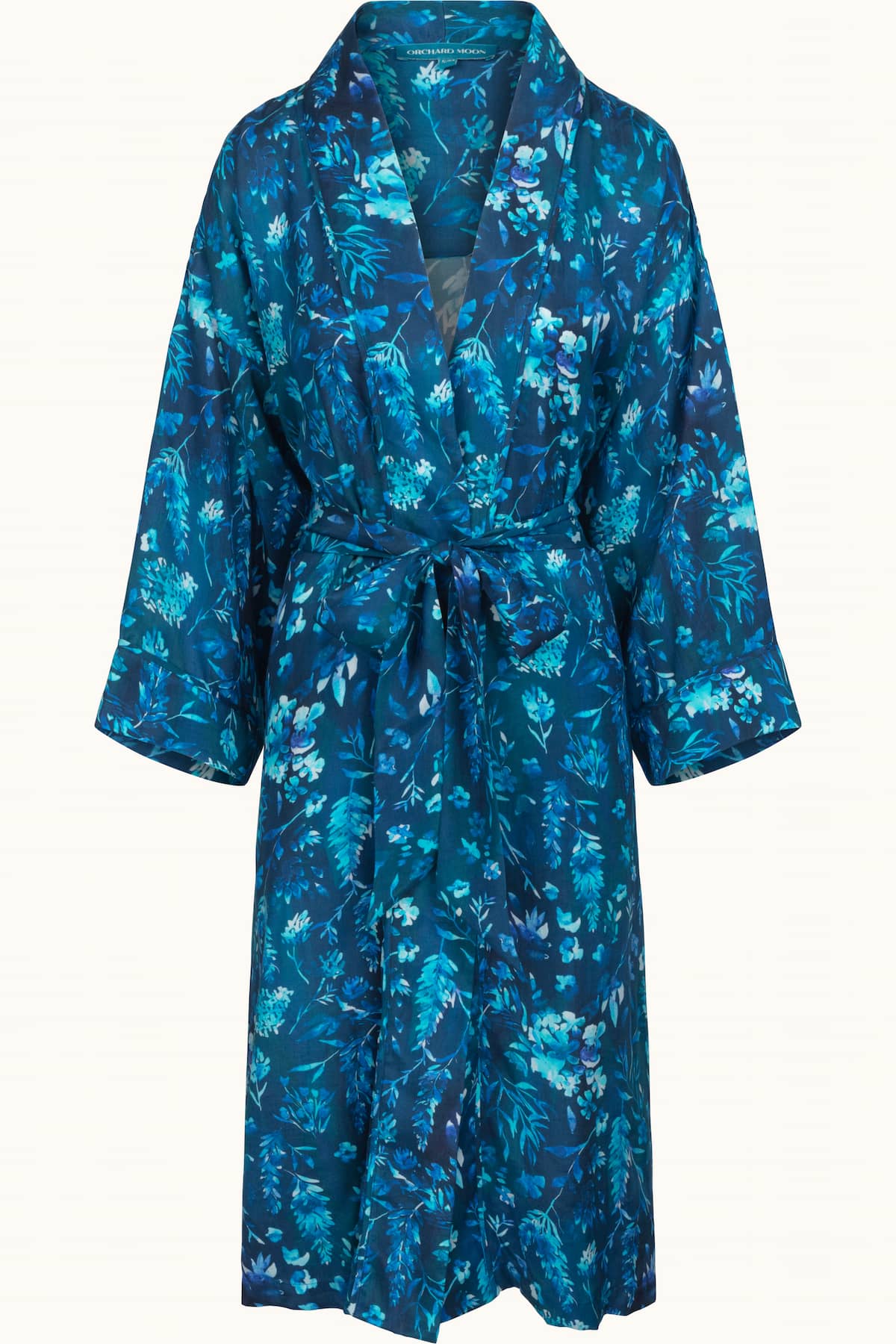 Cerulean Dream - Kimono Robes - Flatlay 1 - Luxury Sustainable Kimono Robes - Orchard Moon
