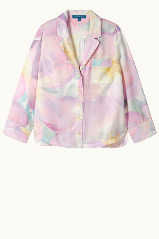 Wild Rose Pyjama Shirt - Orchard Moon